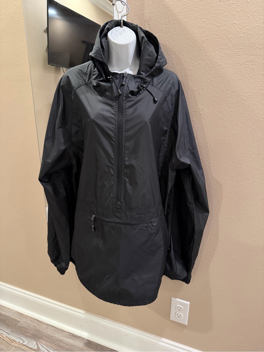 ZeroXposur Black Hooded Ski Anorak Jacket